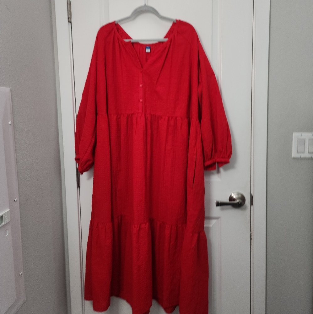 Old Navy Red Maxi Dress